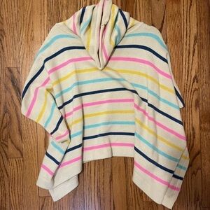 NWOT Women’s THML striped poncho. Size: XS/S